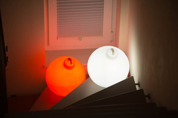 8 Seasons Design Dekoleuchte Shining Christmas Ball weiß