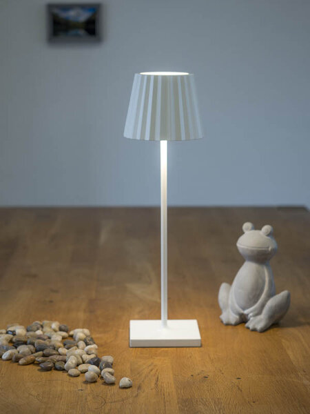 Sompex Troll 2.0 weiß Akku LED Outdoortischleuchte