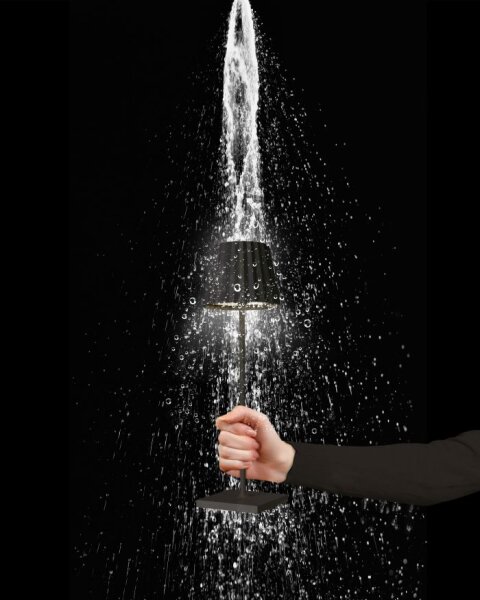 Sompex Troll 2.0 schwarz Akku LED Outdoortischleuchte