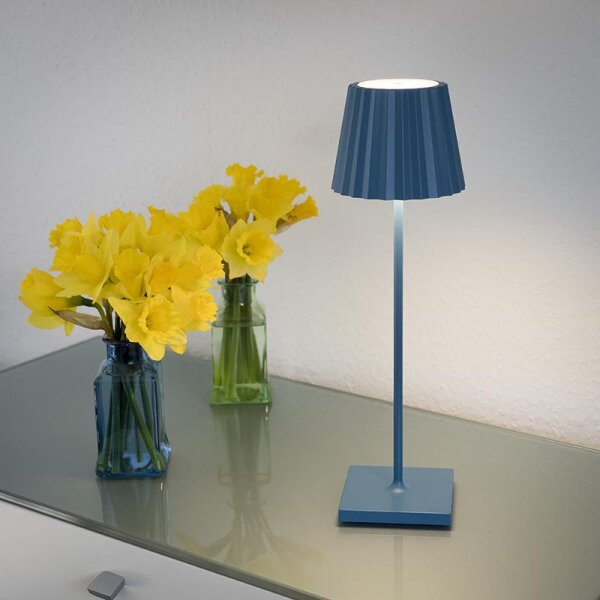 Sompex Troll 2.0 blau Akku LED Outdoortischleuchte