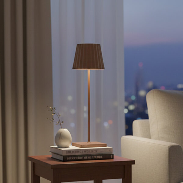 Sompex Troll RC rost Akku LED Tischleuchte