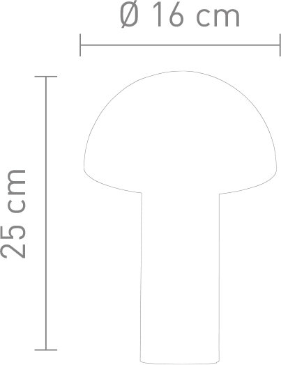 Sompex Akkutischleuchte Svamp weiß