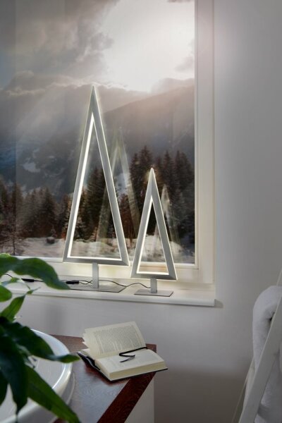 Villeroy & Boch Tischleuchte Wien LED silber 53 cm