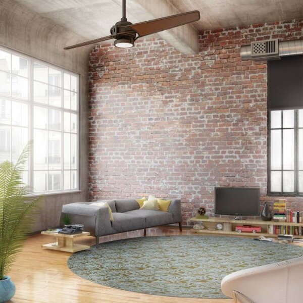 Design Deckenventilator Xety 142 cm LED dimmbar Nickel