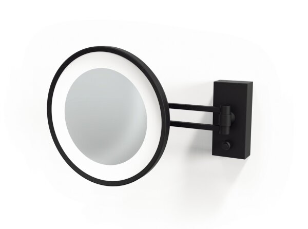 Decor Walther BS 36 LED Wandkosmetikspiegel schwarz matt