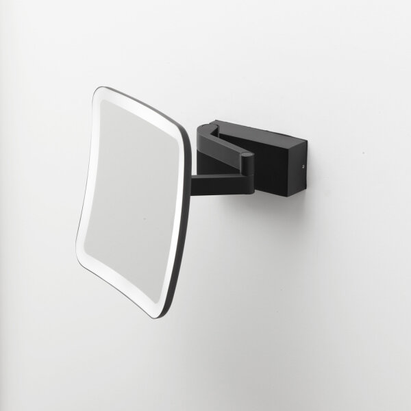 Decor Walther Vision S LED Wandkosmetikspiegel Schwarz matt