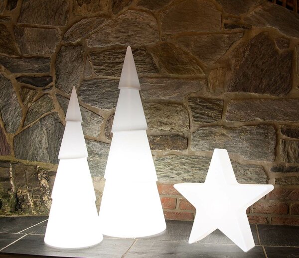 8 Seasons Design Dekoleuchte Shining Tree rund 100 cm weiß