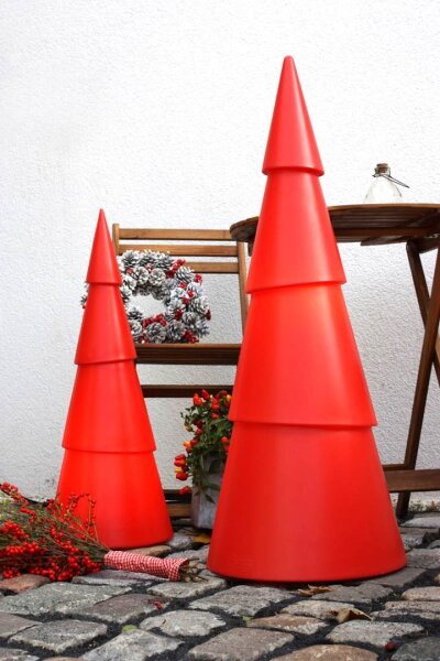 8 Seasons Design Dekoleuchte Shining Tree rund 100 cm rot