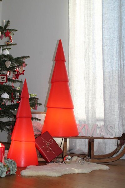 8 Seasons Design Dekoleuchte Shining Tree rund 100 cm rot