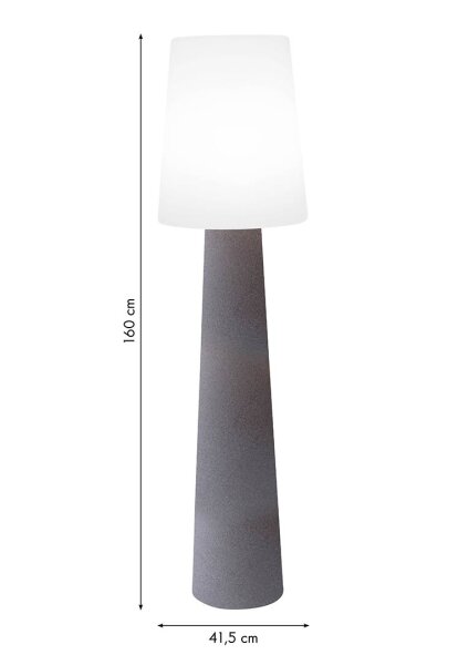 8 Seasons Design Stehleuchte No. 1 LED RGB 160 cm stein