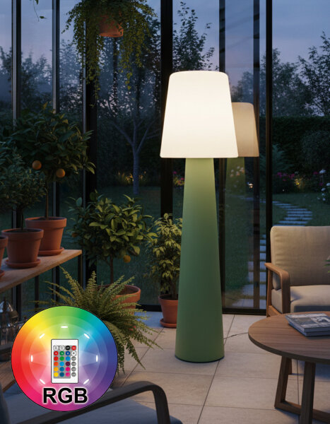 8 Seasons Design Stehleuchte No. 1 LED RGB 160 cm mint