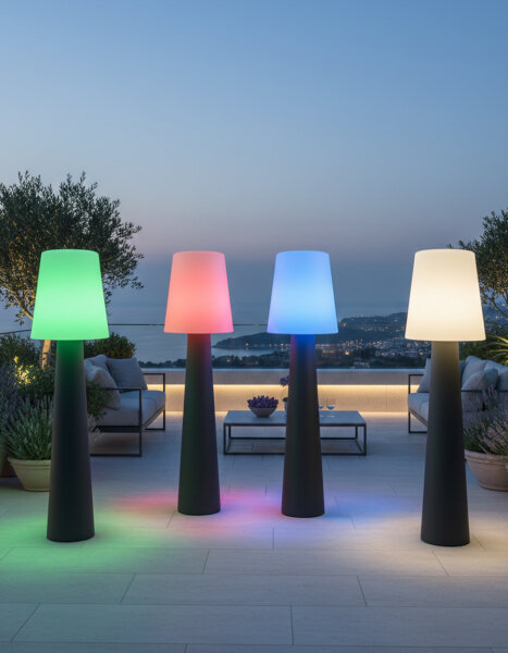 8 Seasons Design Stehleuchte No. 1 LED RGB 160 cm mint