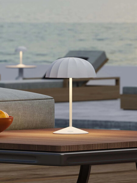 Sompex Ombrellino Akku LED Tischleuchte weiß