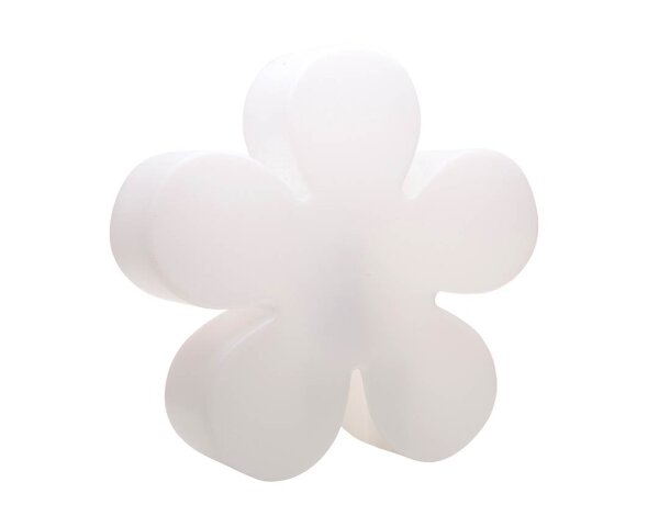 8 Seasons Design Motivleuchte Shining Flower 40 cm weiß