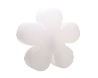 8 Seasons Design Motivleuchte Shining Flower 40 cm weiß