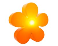8 Seasons Design Motivleuchte Shining Flower 40 cm orange
