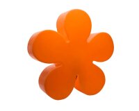 8 Seasons Design Motivleuchte Shining Flower 40 cm orange