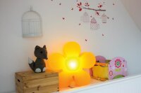 8 Seasons Design Motivleuchte Shining Flower 40 cm orange