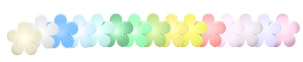 8 Seasons Design Motivleuchte Shining Flower LED RGB 40 cm weiß