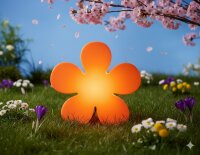 8 Seasons Design Motivleuchte Shining Flower 60 cm orange