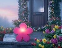 8 Seasons Design Motivleuchte Shining Flower 60 cm pink