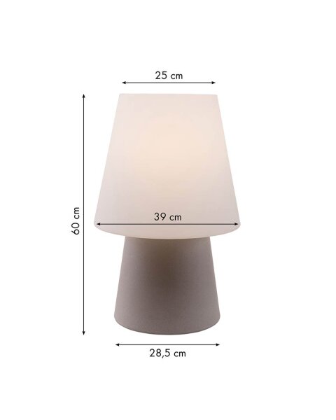 8 Seasons Design Tischleuchte No. 1 sand 60 cm