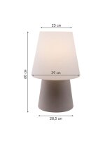 8 Seasons Design Tischleuchte No. 1 sand LED RGB 60 cm