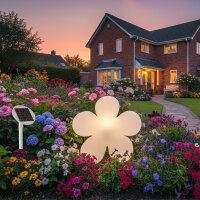 8 Seasons Design Motivleuchte Shining Flower Solar 40 cm...