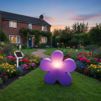 8 Seasons Design Motivleuchte Shining Flower Solar 60 cm...