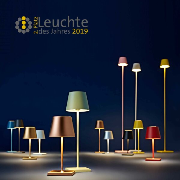 Sigor Nuindie mini 25 pflaumenblau rund Akku Tischleuchte LED