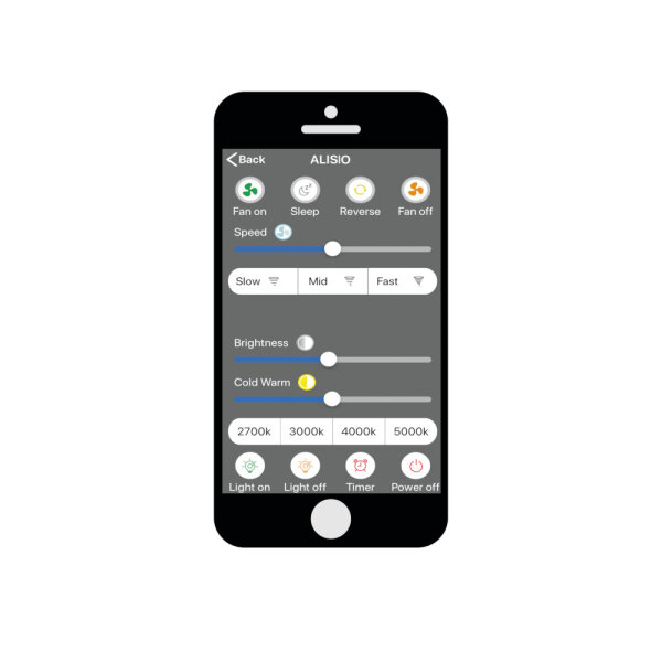 Mantra Tibet Deckenventilator LED Fernbedienung dimmbar holz schwarz