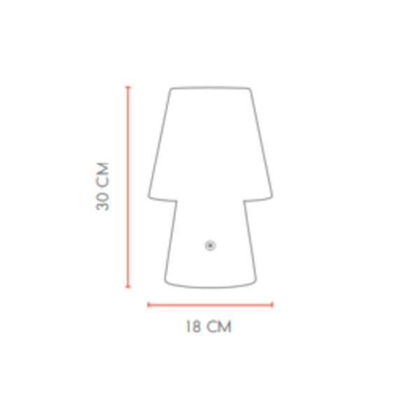 8 Seasons Design Akku Tischleuchte No. 1 anthrazit RGB LED 30 cm