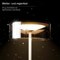 Sigor Numotion 265 gold Akku Glas Tischleuchte LED