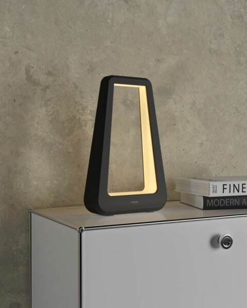Sompex Gate schwarz Akku LED Tischleuchte