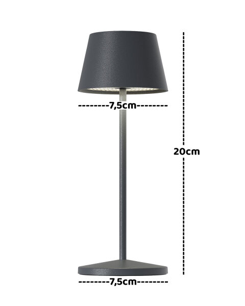 Villeroy & Boch Seoul Micro weiß Akku LED Tischleuchte Outdoor