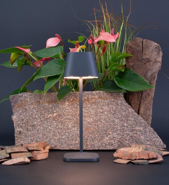 Villeroy & Boch Neapel Micro schwarz Akku LED Tischleuchte Outdoor