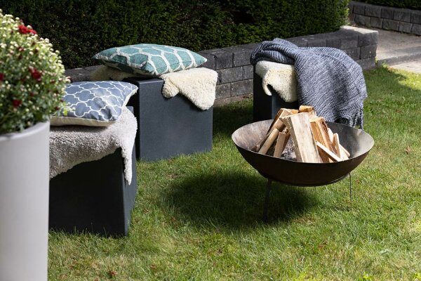 8 seasons design Leuchtwürfel Shining Cube Solar 33 cm anthrazit