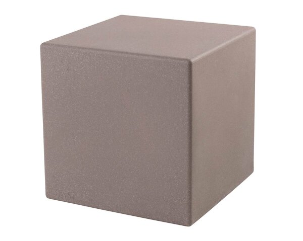 8 seasons design Leuchtwürfel Shining Cube Solar 43 cm taupe