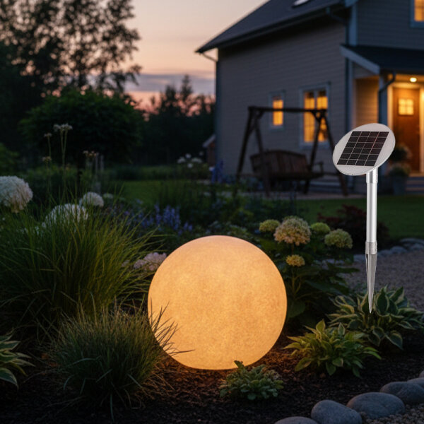 8 seasons design Shining Globe Solar 30 cm anthrazit Kugelleuchte