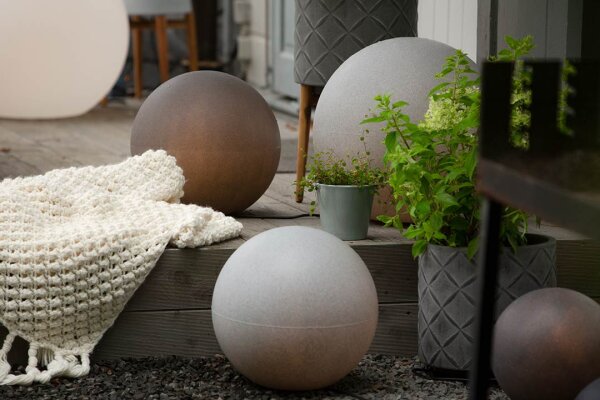 8 seasons design Shining Globe Solar 30 cm taupe Kugelleuchte