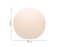 8 seasons design Shining Globe Solar 40 cm grau Kugelleuchte