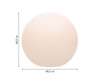 8 seasons design Shining Globe Solar 50 cm anthrazit Kugelleuchte