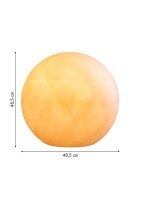 8 seasons design Shining Globe Solar 50 cm sand Kugelleuchte