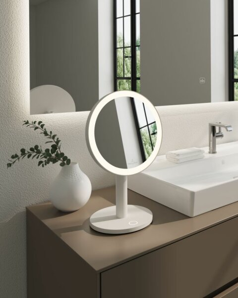 Villeroy & Boch Como Kosmetikspiegel Akku LED schwarz