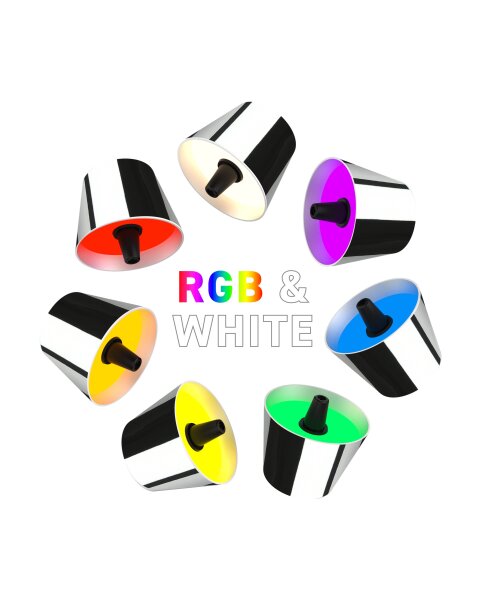Sompex Top 2.0 chrom RGB Akkuleuchte Flaschenaufsatz