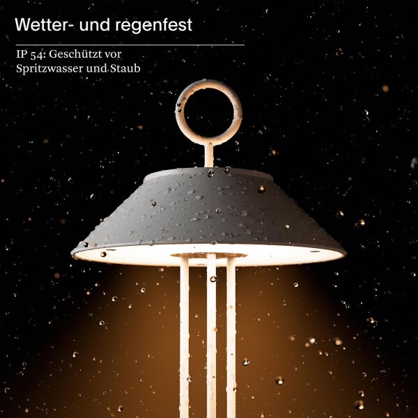 Sigor Nudiderot kupferfarben Akku-Tischleuchte