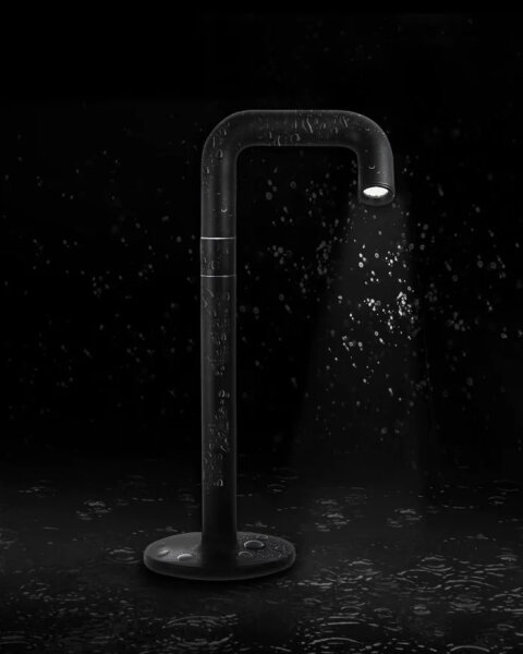 NEWDES Pipe weiß Akkutischleuchte Outdoorleuchte