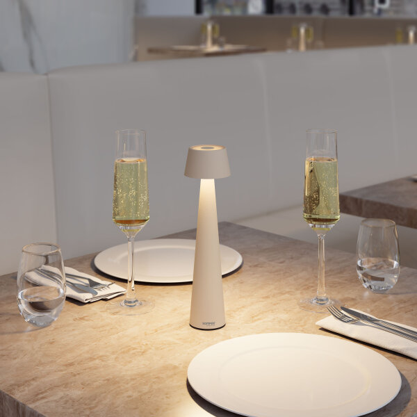 Sompex Mono sand Akku LED Tischleuchte Outdoorleuchte