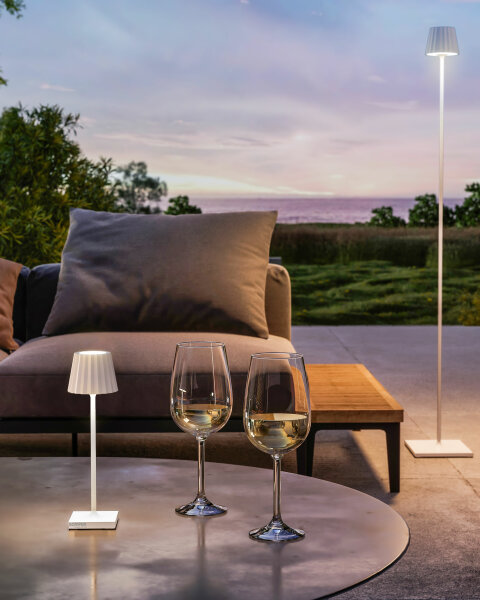 Sompex Troll Nano Akku LED Tischleuchte Outdoorleuchte rosegold