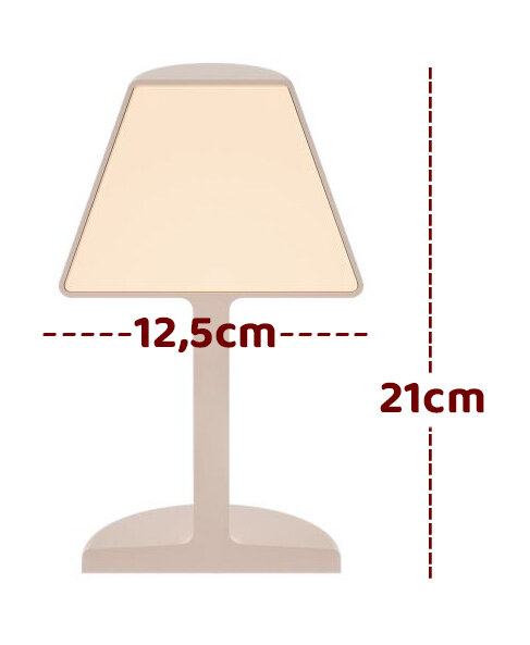 Sompex Twin T Akku LED Tischleuchte weiß